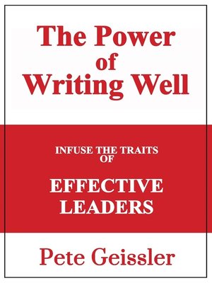 cover image of Infuse the Traits of Effective Leaders